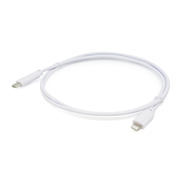 Cablu de incarcare, USB-C - Lightning MicroConnect, lungime 1m, MFI, pentru Apple iPhone 12, 12 mini, 12 Pro, 12 Pro Max, iPhone 11, 11 Pro, 11 Pro Max, iPhone XR, XS, XS Max, iPad, iPod, AirPods