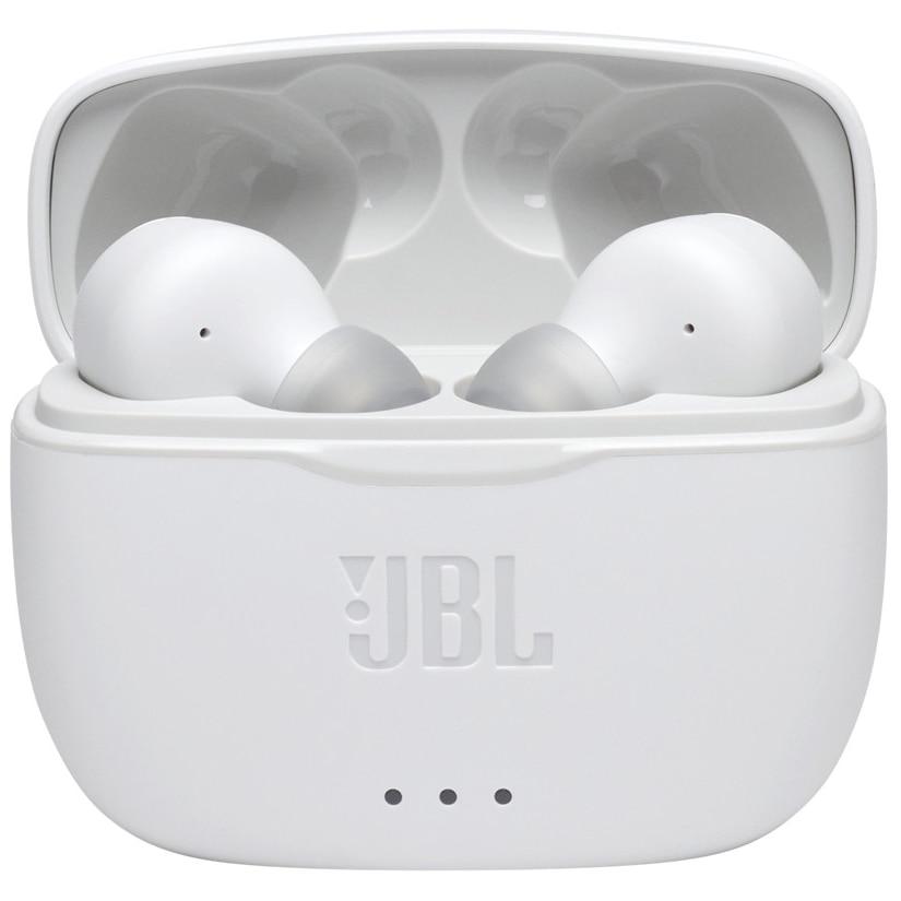 Casti Audio In Ear JBL Tune 215, True Wireless, Bluetooth, Autonomie 25 ore, Alb