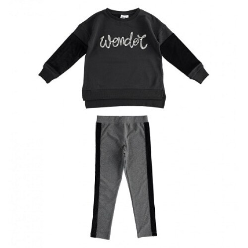 Compleu fete Ido cu maneci din catifea