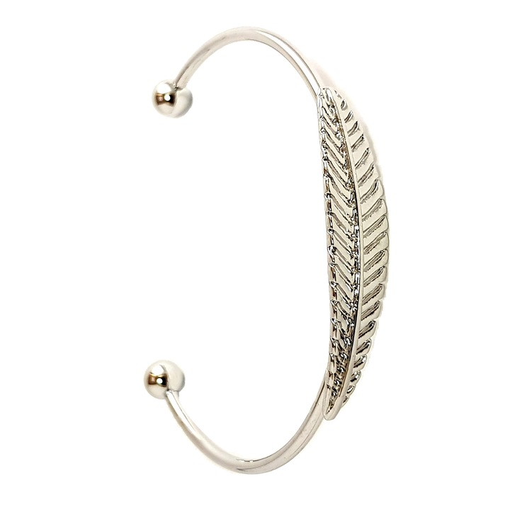 Bratara romana deschisa, frunza, argintie