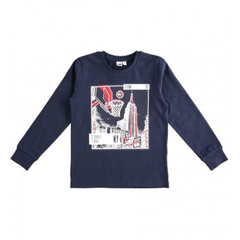 Bluza baieti Ido bleumarine cu rosu Bluza baieti Ido bleumarine cu rosu