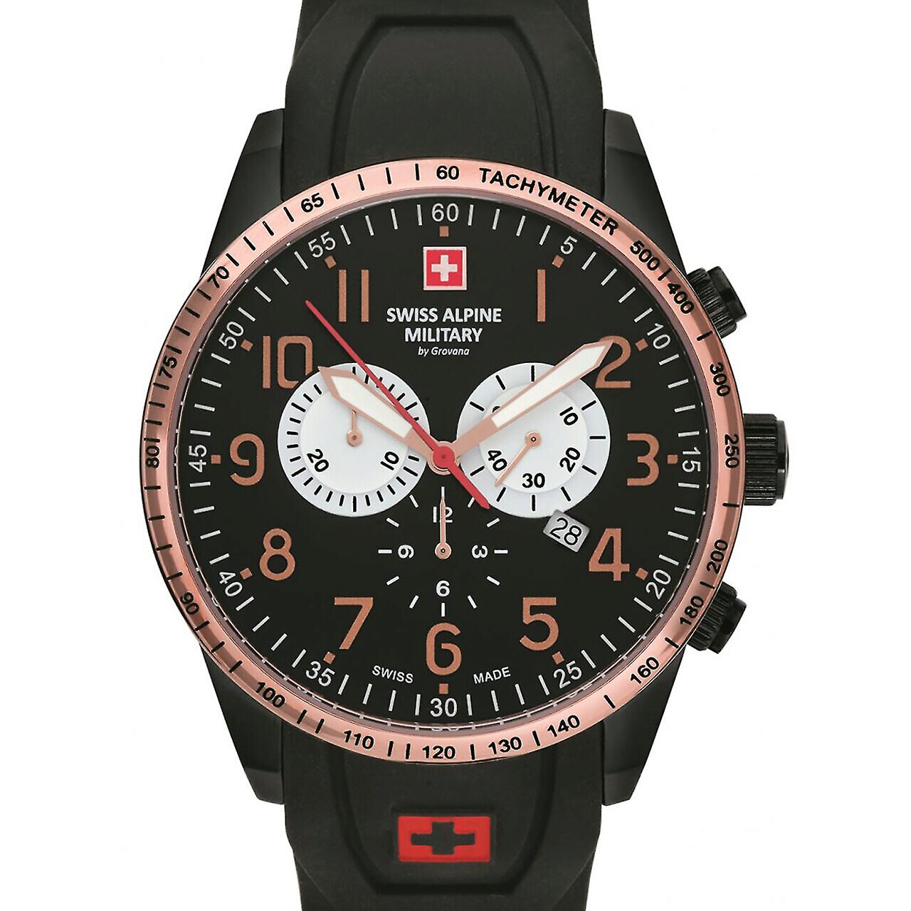 Ceas barbatesc Swiss Military 7082.9887, Quartz, 45mm, 10ATM, Auriu