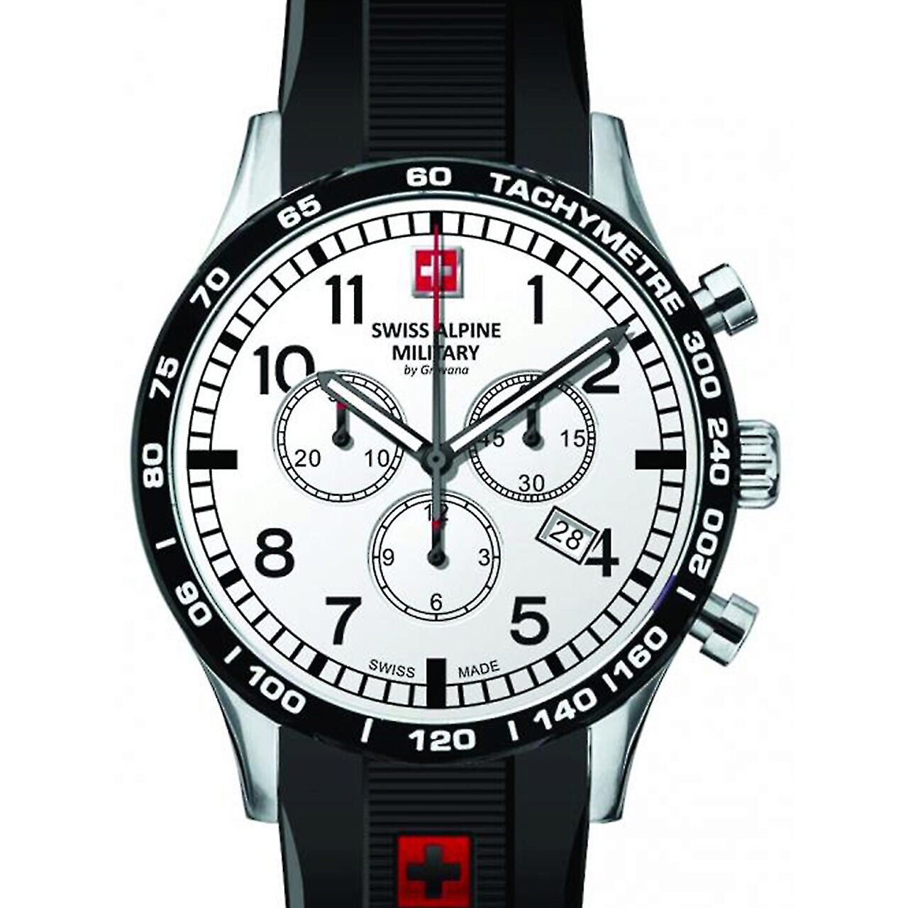 Ceas barbatesc Swiss Military 1746.9832, Quartz, 43mm, 10ATM, Argintiu
