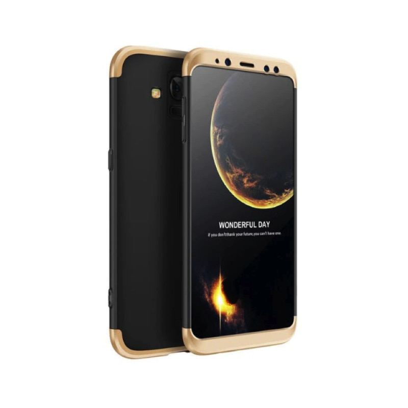 Husa Shield 360 GKK pentru Samsung Galaxy A6 (2018) Black/Gold
