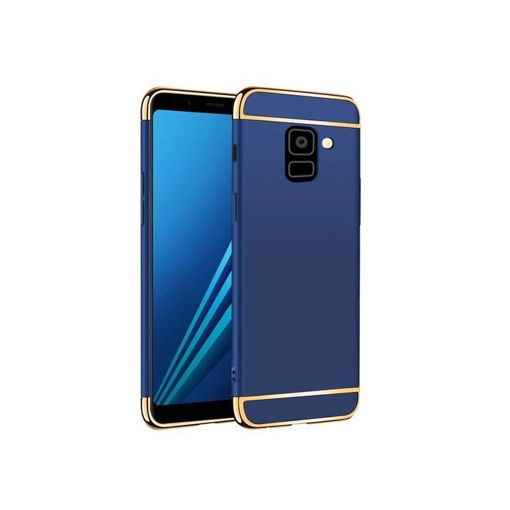 Husa 3 in 1 Luxury pentru Galaxy A6 Plus (2018) Blue