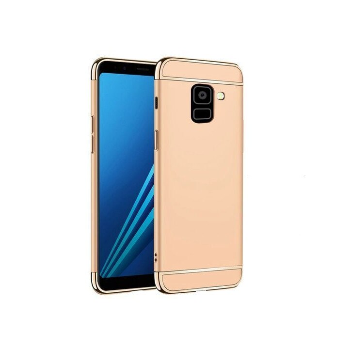 Husa 3 in 1 Luxury pentru Galaxy A6 Plus (2018) Gold