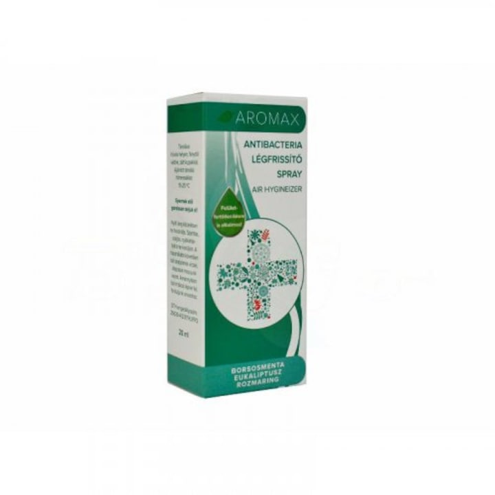 Aromax Antibakteriális Spray Borsmenta, Eukaliptusz, Rozmaring, 20 ml