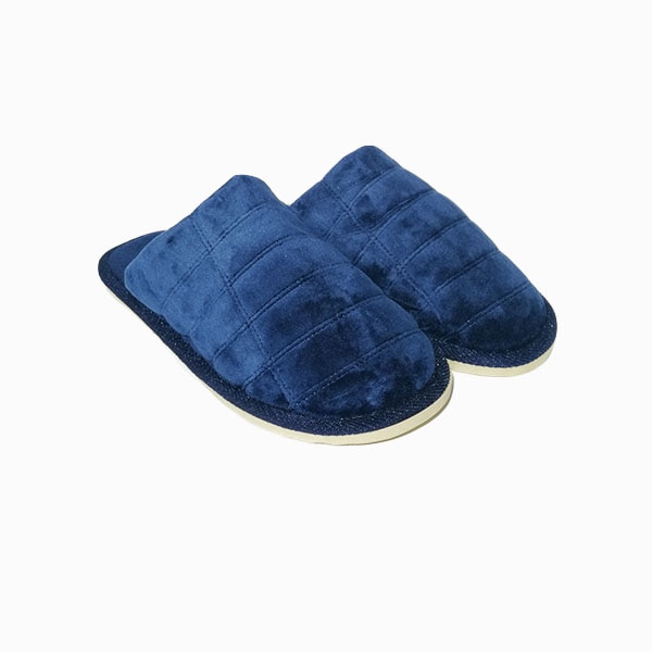 Papuci casa barbati Trendd Classic, Bleumarin