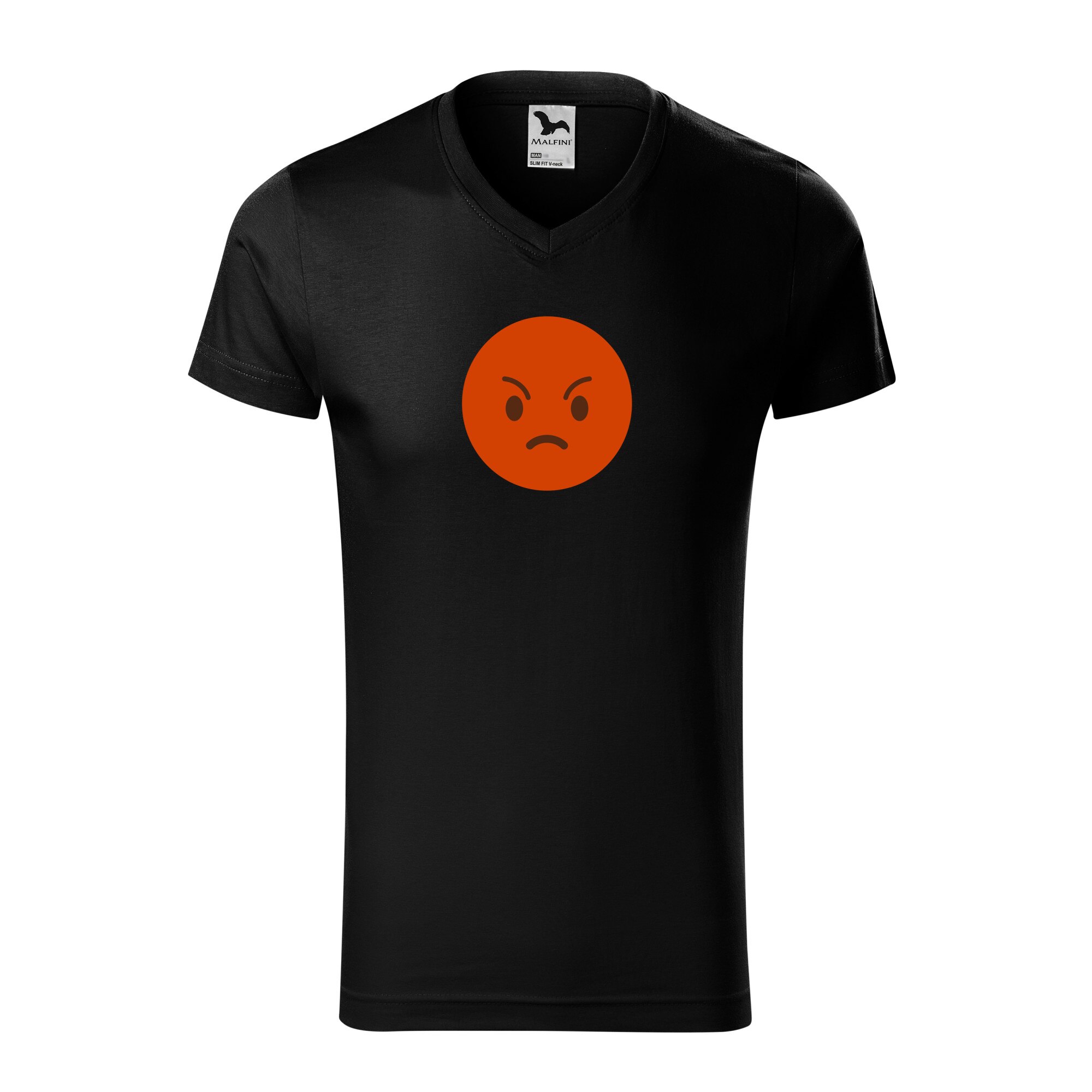 Tricou barbati, Malfini, Emoji Angry Face, Negru, 2XL