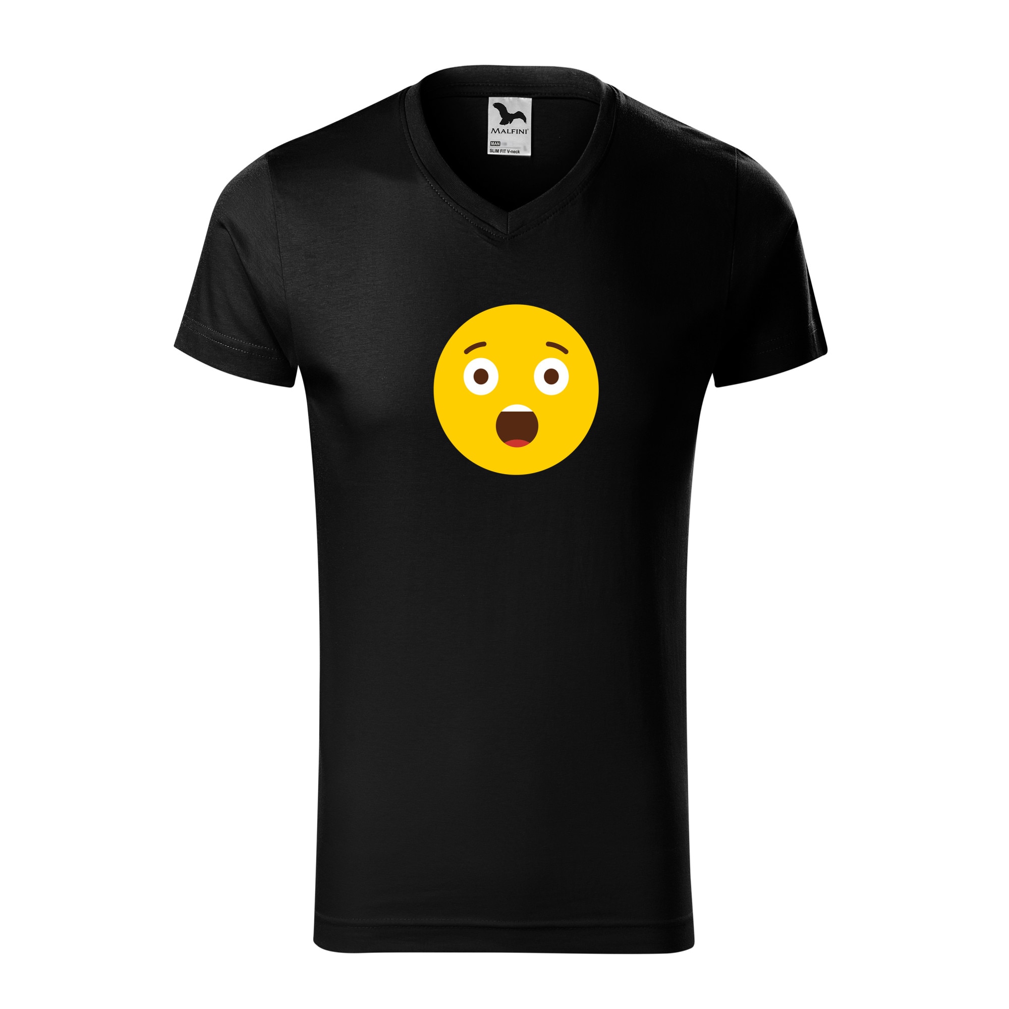 Tricou barbati, Malfini, Emoji Speechless Face, Negru, 2XL