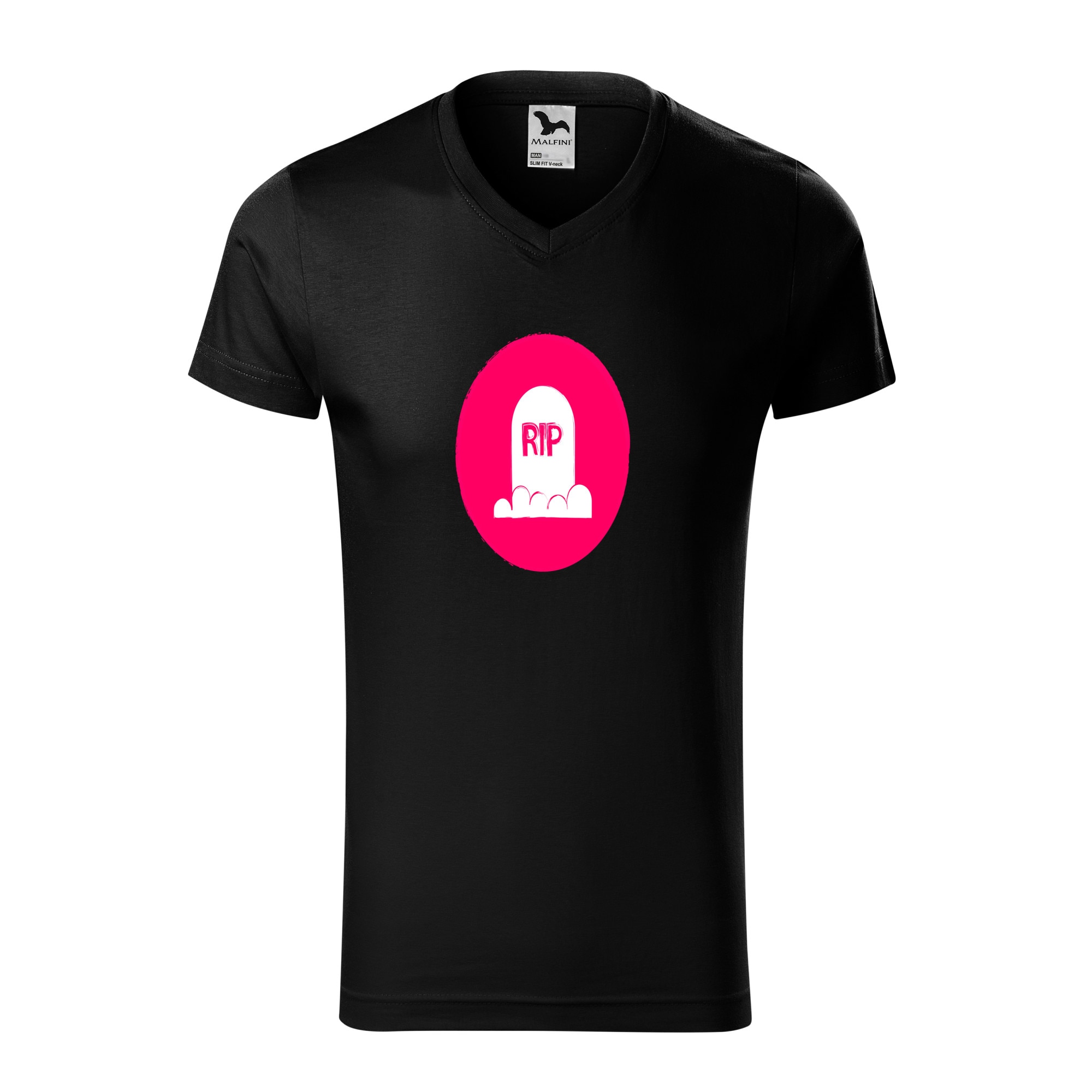 Tricou barbati, Malfini, Rest in Peace Halloween, Negru, L