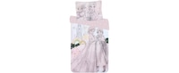 Set lenjerie pat copii Frozen 90x140 + 40x55, STN307544_12, SunCity, Roz