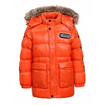 Geaca pentru copii, de iarna, culoare portocalie, marime 134-140 cm, varsta 9-10 ani Geaca pentru copii, de iarna, culoare portocalie, marime 134-140 cm, varsta 9-10 ani