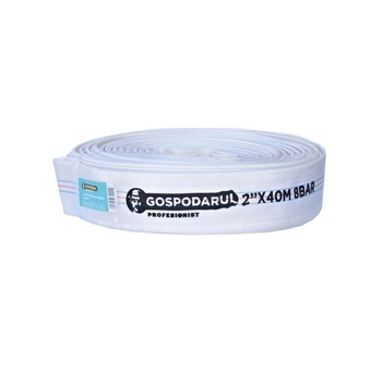 Furtun Panzat si Cauciucat, Diametru Refulare 2 Toli ( 50.8 mm ), Lungime 40 M, Presiune 8 Bari Furtun Panzat si Cauciucat, Diametru Refulare 2 Toli ( 50.8 mm ), Lungime 40 M, Presiune 8 Bari