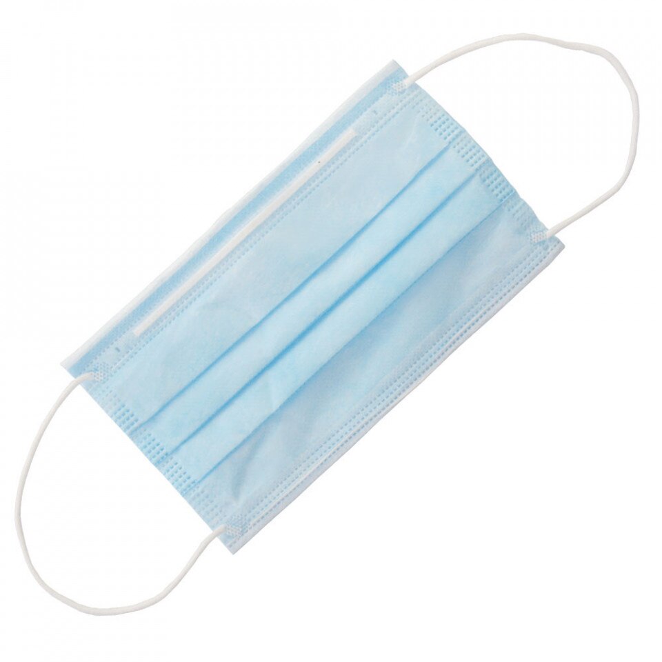 Set 50 bucati Masti faciale, de unica folosinta, nesterile, albastru