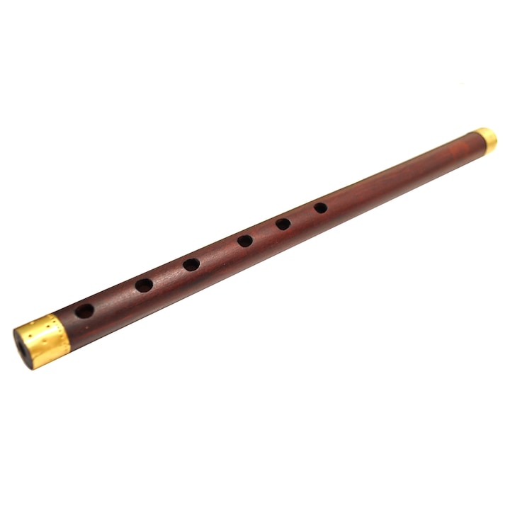 Fluier Instrument Fluier traditional romanesc, din lemn, maro, 40cm - eMAG.ro