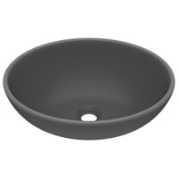 chiuveta de baie ovala de lux vidaxl ceramica 40 x 33 cm gri imagen 53_0_
0