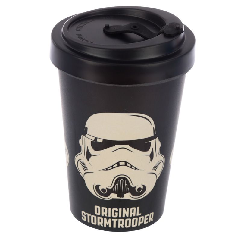 Cana de voiaj - Original Stormtrooper, Black, Bambus, 400 ml, Negru