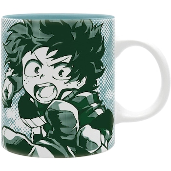 Cana - My Hero Academia: Deku, Portelan, 320 ml, Alb / Albastru Cana - My Hero Academia: Deku, Portelan, 320 ml, Alb / Albastru