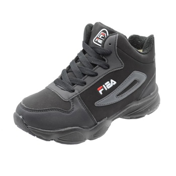 Ghete imblanite pentru baieti Bessky B81754-1, Negru Ghete imblanite pentru baieti Bessky B81754-1, Negru