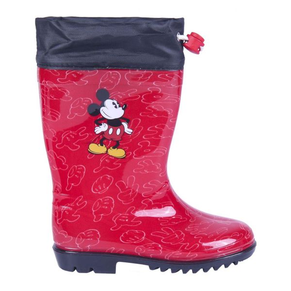 Cizme Cerda din cauciuc, Mickey Mouse, Rosu