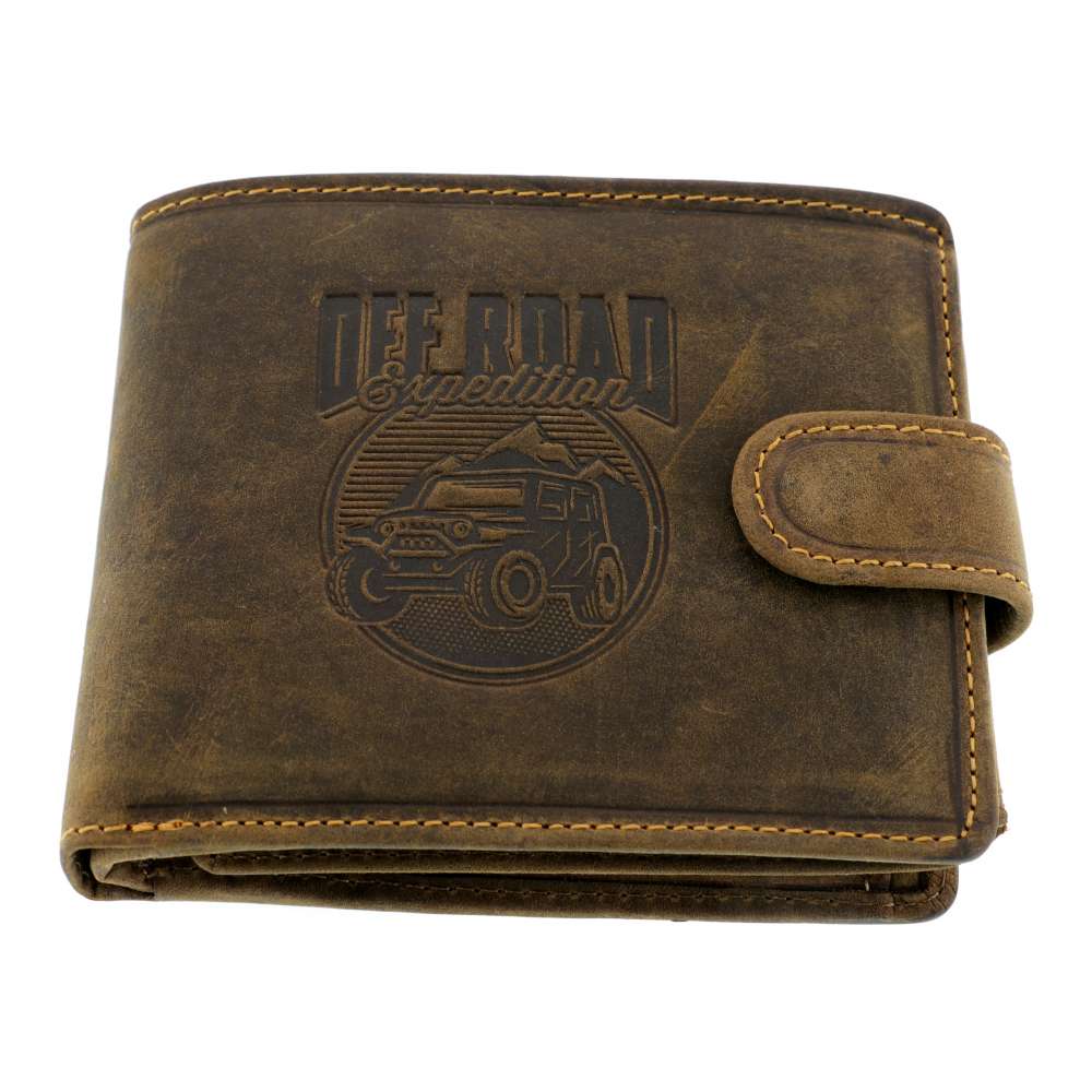 Portofel Piele Maro Off Road 10x12,5 cm