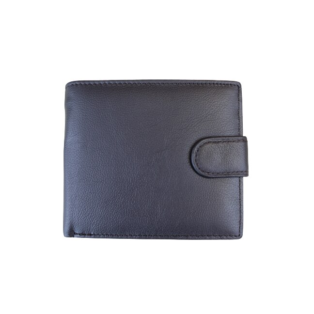 Portofel barbatesc din piele naturala, Hassion, F055 Dark Coffee