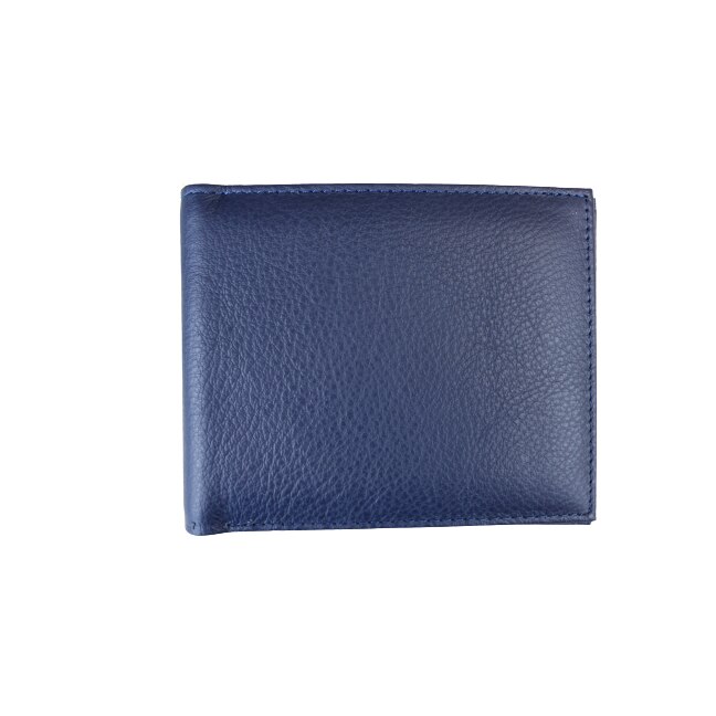 Portofel slim din piele naturala, Hassion, F071 Dark Blue
