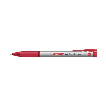 Pix cu mecanism Grip X7 2 Faber-Castell, Rosu Pix cu mecanism Grip X7 2 Faber-Castell, Rosu