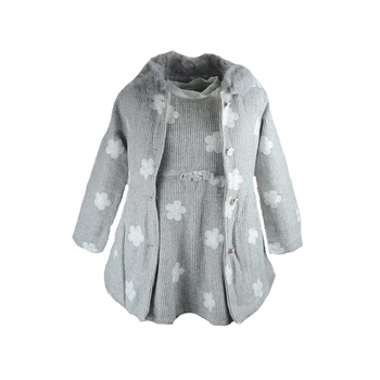 Rochita eleganta pentru fete Happy House HH225, Gri Rochita eleganta pentru fete Happy House HH225, Gri