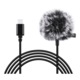 Microfon tip lavaliera PU425 Puluz, Wired Condenser Recording, USB-C, Lungime 1.5m, Negru