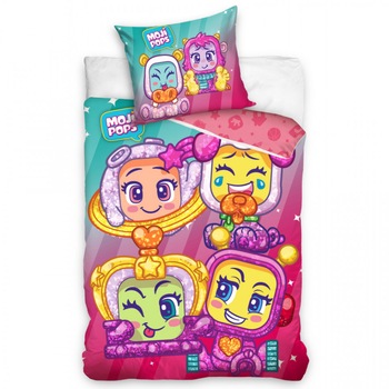 Lenjerie pat Moji Pops 140x200 cm Lenjerie pat Moji Pops 140x200 cm