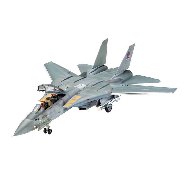 Kit constructie Avion F-14A Tomcat Top Gun, Scara 1:48, Level 4