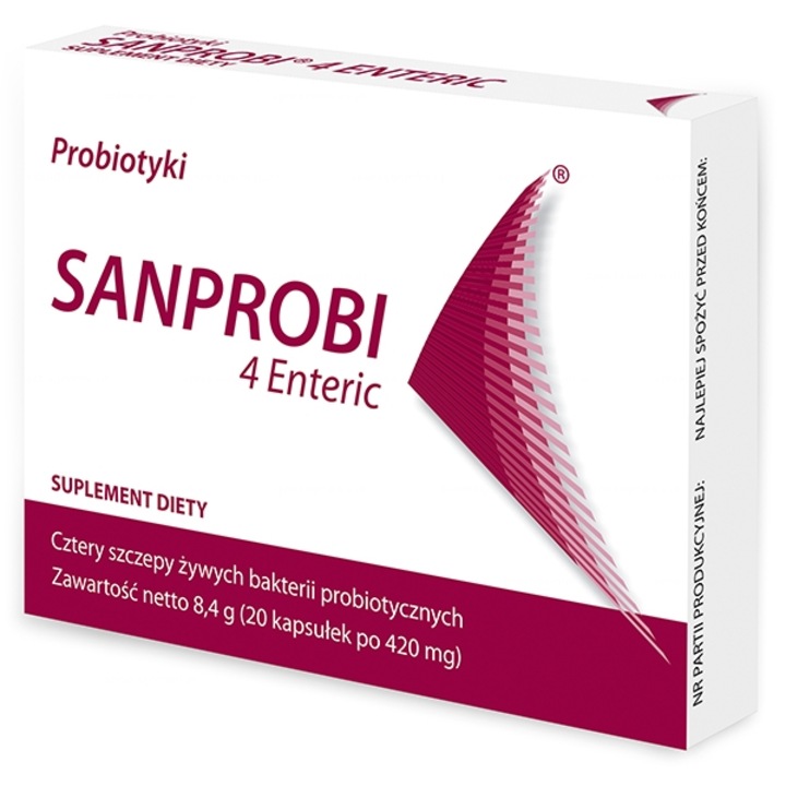 Supliment alimentar Sanprobi 4 Enteric Probiotic 20 Capsule