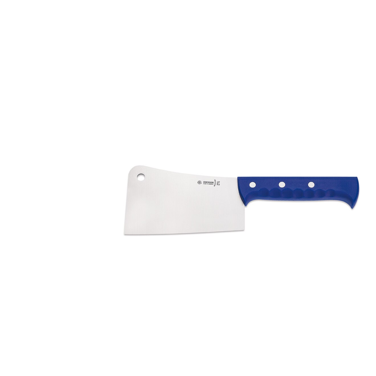 Satar de macelarie, GIESSER otel,argintiu albastru, 18 cm