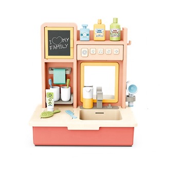 Jucarie mobilier de baie cu apa pentru copii,cu accesorii incluse,roz Jucarie mobilier de baie cu apa pentru copii,cu accesorii incluse,roz