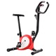 Bicicleta fitness cu centura de rezistenta vidaXL, rosu, 64 x 41 x 101 cm, Negru/Rosu