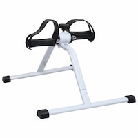 Mini bicicleta pentru fitness, vidaXL, 51 x 41 x 32 cm, Argintiu