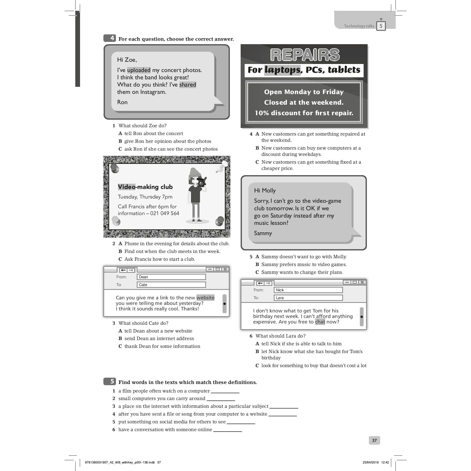 Optimise B1 Workbook with answer key - Angela BandisPatricia Reilly -  eMAG.ro