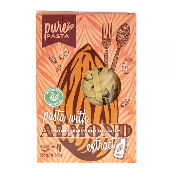 Paste lazania cu lapte de migdale, Serafim, 100% natural, bogat in vitamina E, sursa de tiamina, 330 g