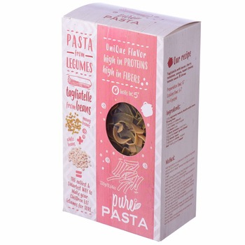 Paste tagliatele din fasole alba si mung, Serafim, 100% natural, vegetarian, 330 g Paste tagliatele din fasole alba si mung, Serafim, 100% natural, vegetarian, 330 g