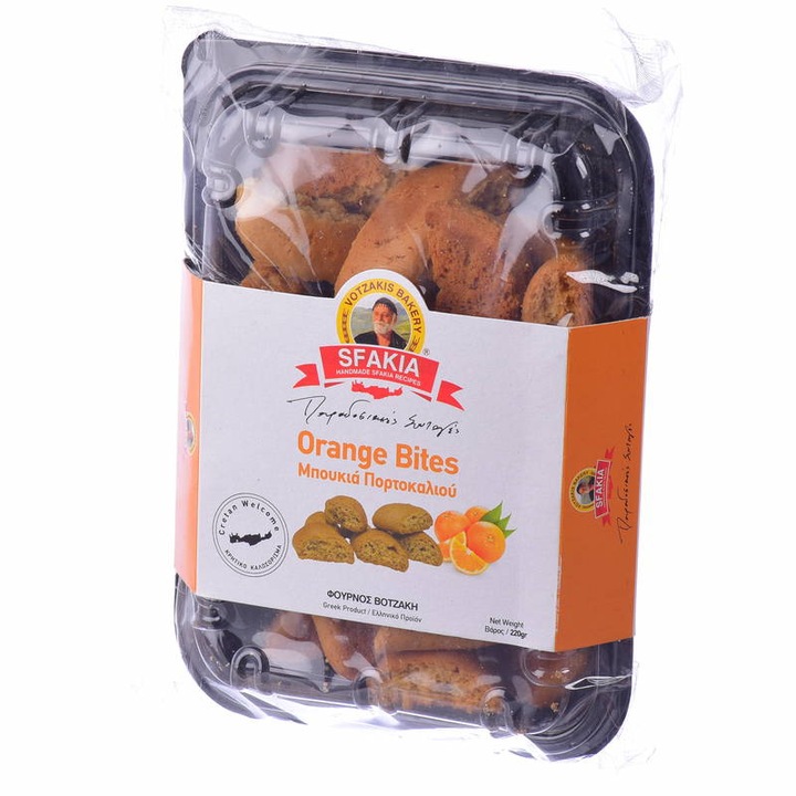 Fursecuri cu portocale, 100% ingrediente naturale, ideal cu lapte sau diverse marmelade si miere, 220 g