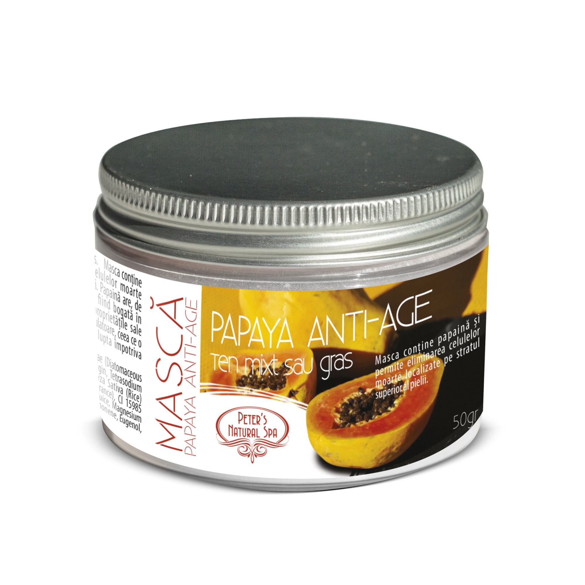 Masca Peel Off Peter's Natural Masca anti-age papaya 50g