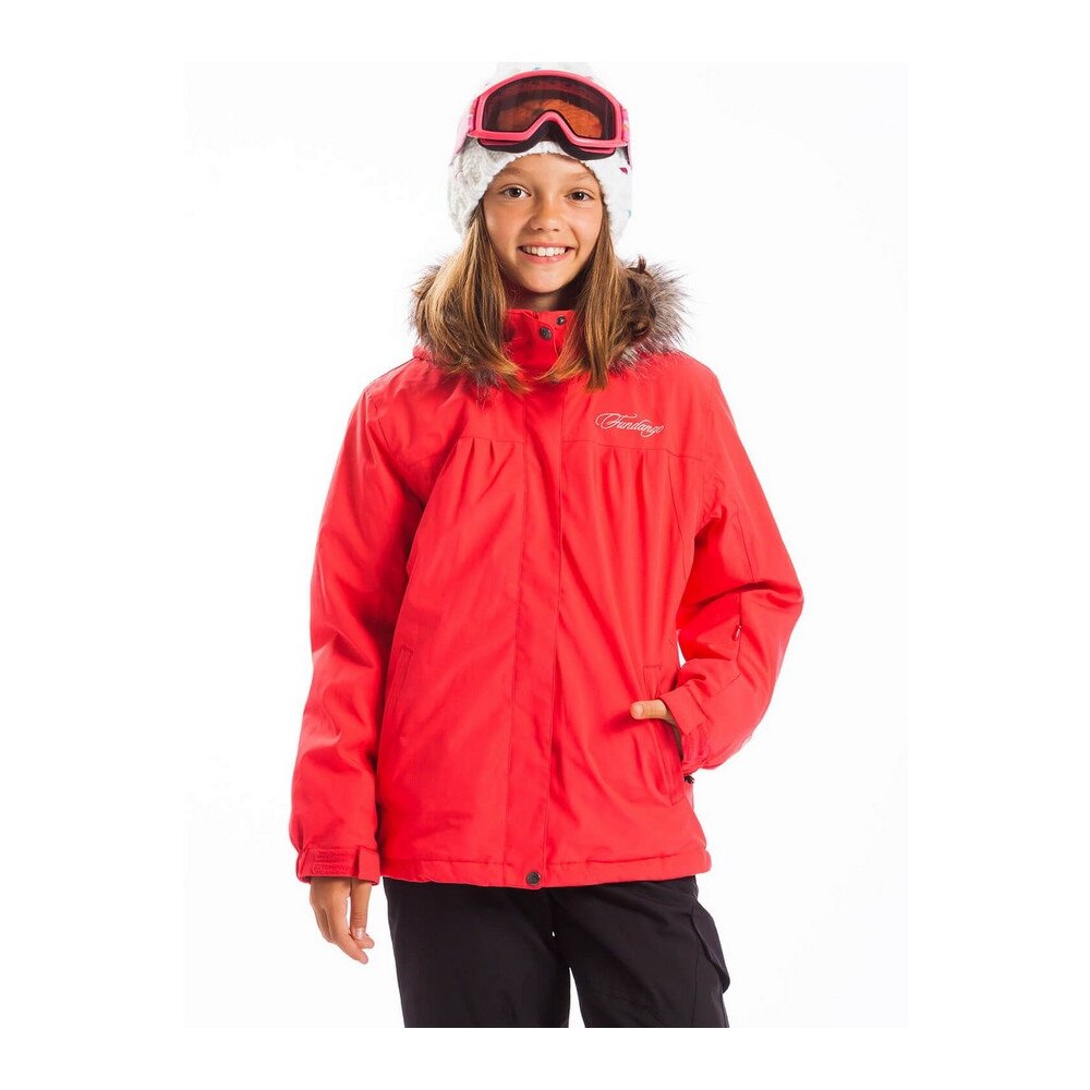 Geaca tehnologica de schi si snowboard, Fundango Leste 92-128, Roz, 104 CM Standard