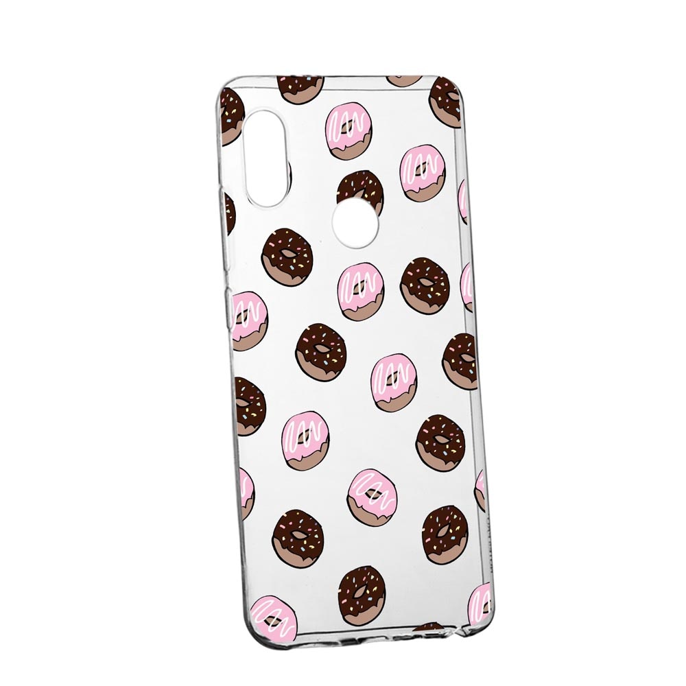 Husa Donuts, pentru Motorola One Vision, rezistenta la uzura, anti-alunecare, din silicon Premium, 667