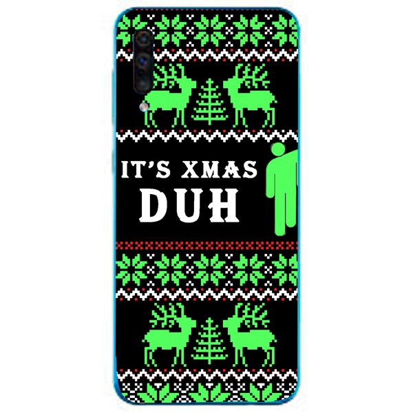 Husa din Silicon, Christmas Billie Eilish It's Christmas pentru Samsung Galaxy A51, Multicolor