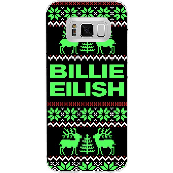 Husa din Silicon, Christmas Billie Eilish My Name Everywhere pentru Samsung Galaxy S8, Multicolor
