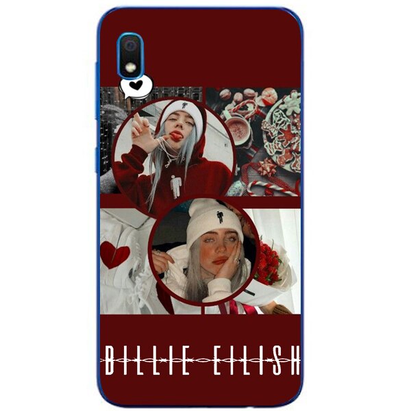 Husa din Silicon, Christmas Billie Eilish Really Signatur pentru Samsung Galaxy A10, Multicolor