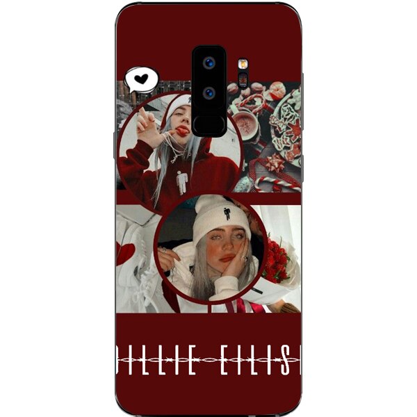 Husa din Silicon, Christmas Billie Eilish Really Signature pentru Samsung Galaxy S9 Plus, Multicolor