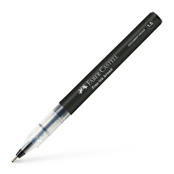 Roller Free Ink 1.5mm, Faber-Castell, Negru Roller Free Ink 1.5mm, Faber-Castell, Negru